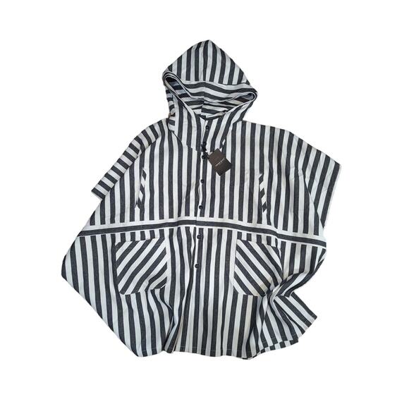 New FRIED RICE Summer Poncho Striped - Picture 14 of 16